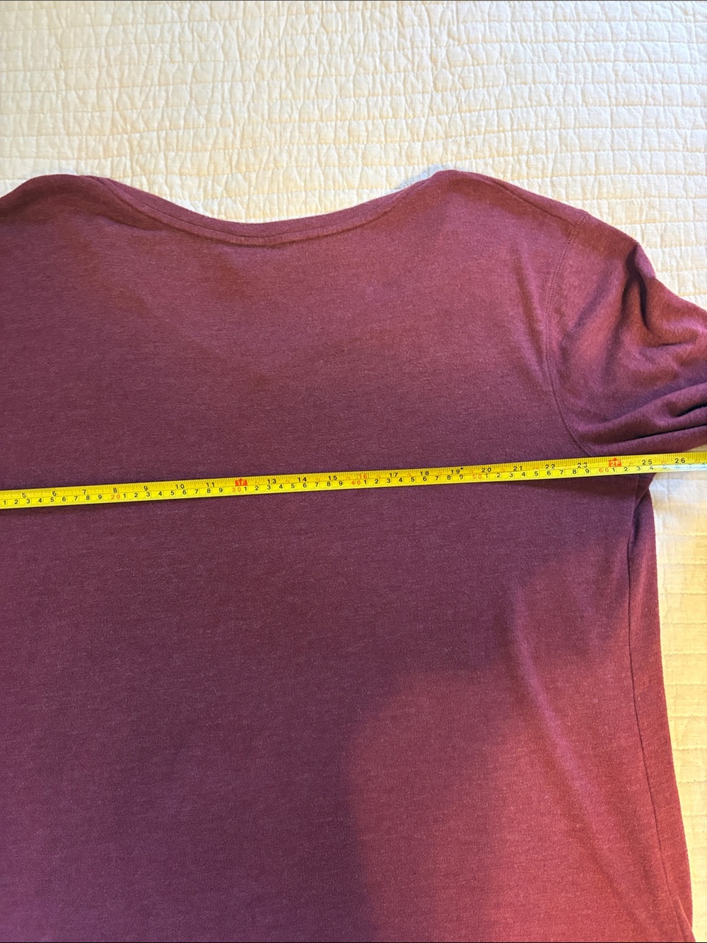 Ava & Viv Long Sleeve V-Neck Top — Burgundy - Picture 7 of 11